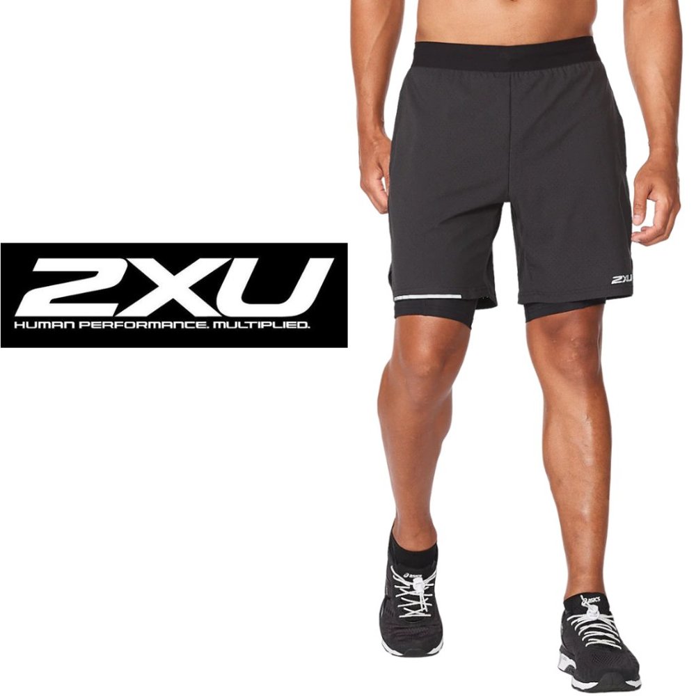 2XU Aero 2-in-1 Shorts - Large
